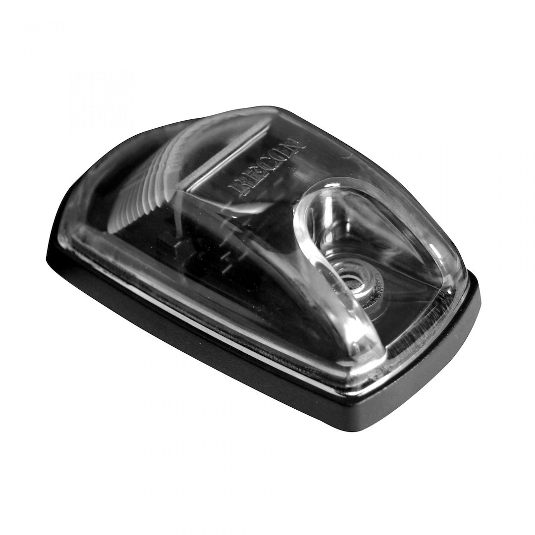 Recon Accessories Roof Marker Light – LED, Direct Fit Oval, Clear Lens, LED Bulb, Amber Bulb, Set of 5, Replaces Factory Lights – 264343CL