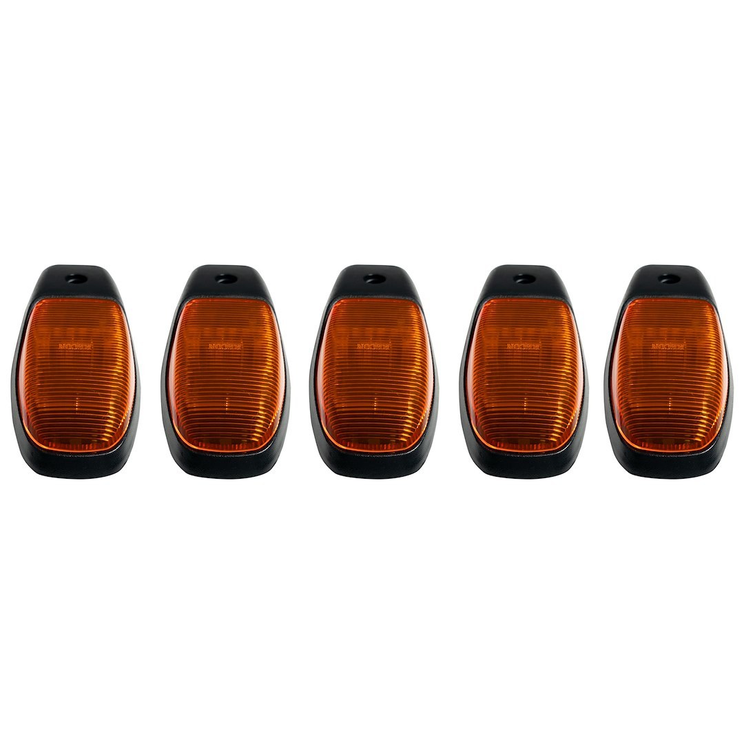 Recon Accessories Roof Marker Light – LED, Amber Lens, High Power Led’s, Amber Bulb, Set of 5 – 264346AM