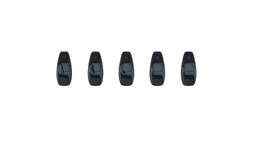 Recon Accessories Roof Marker Light – LED, Smoke Lens, High Power Led’s, White Bulb, Set of 5 – 264346WHBK