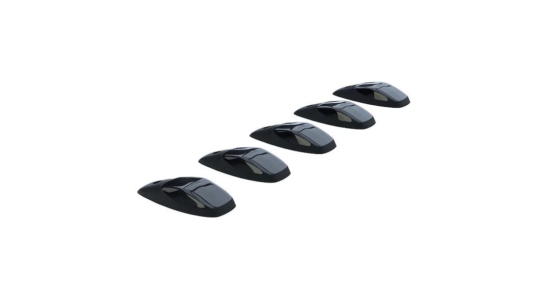 Recon Accessories Roof Marker Light – LED, Smoke Lens, High Power Led’s, White Bulb, Set of 5 – 264346WHBK