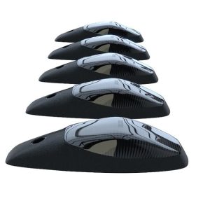 Recon Accessories Roof Marker Light – LED, Smoke Lens, High Power Led’s, White Bulb, Set of 5 – 264346WHBK