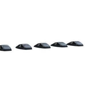 Recon Accessories Roof Marker Light – LED, Smoke Lens, High Power Led’s, White Bulb, Set of 5 – 264346WHBK