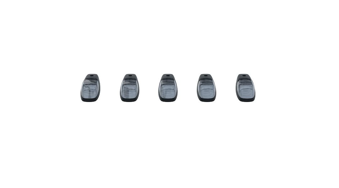 Recon Accessories Roof Marker Light – LED, Clear Lens, High Power Led’s, White Bulb, Set of 5 – 264346WHCL