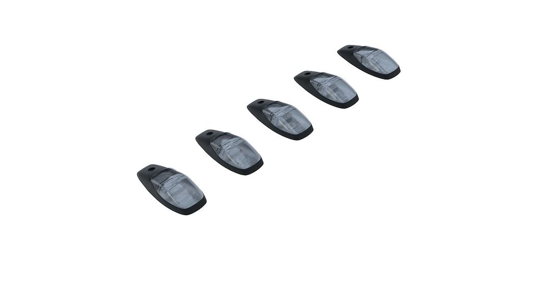 Recon Accessories Roof Marker Light – LED, Clear Lens, High Power Led’s, White Bulb, Set of 5 – 264346WHCL