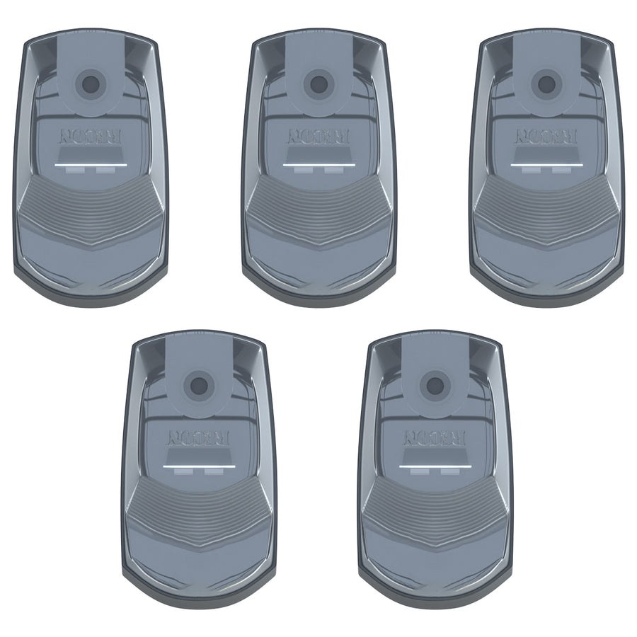 Recon Accessories Roof Marker Light, Clear ABS Plastic Lens, 2-WAY Front/ Rear Facing Ultra High Power LED, White Bulb, Set of 5 – 264443CLHPWH