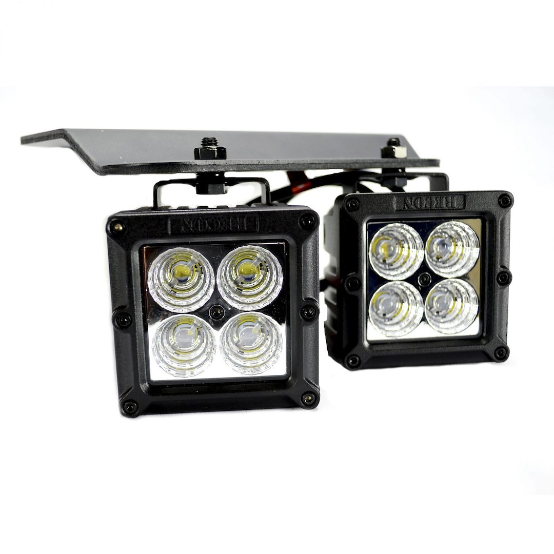 Recon Accessories Driving/ Fog Light, LED Bulb, 4 Clear Cree Xte LED Bulbs, 3 Inch Square, 21.3 Watt Bulbs Amp Draw 1.51 Amp – 264511CLS
