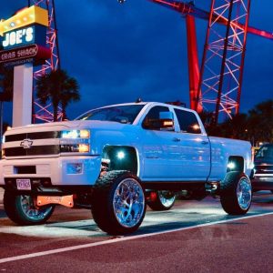 Recon Accessories Underbody Light Kit, Underbody/ Wheel Well Mount, 3 Inch Length X 1.7 Inch Width X 1 Inch Height, IP67 Cree LED – 264515GR