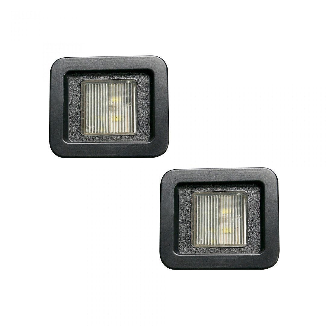 Recon Accessories License Plate Light, LED, Bumper Mount, White LED, Black Housing – 264905