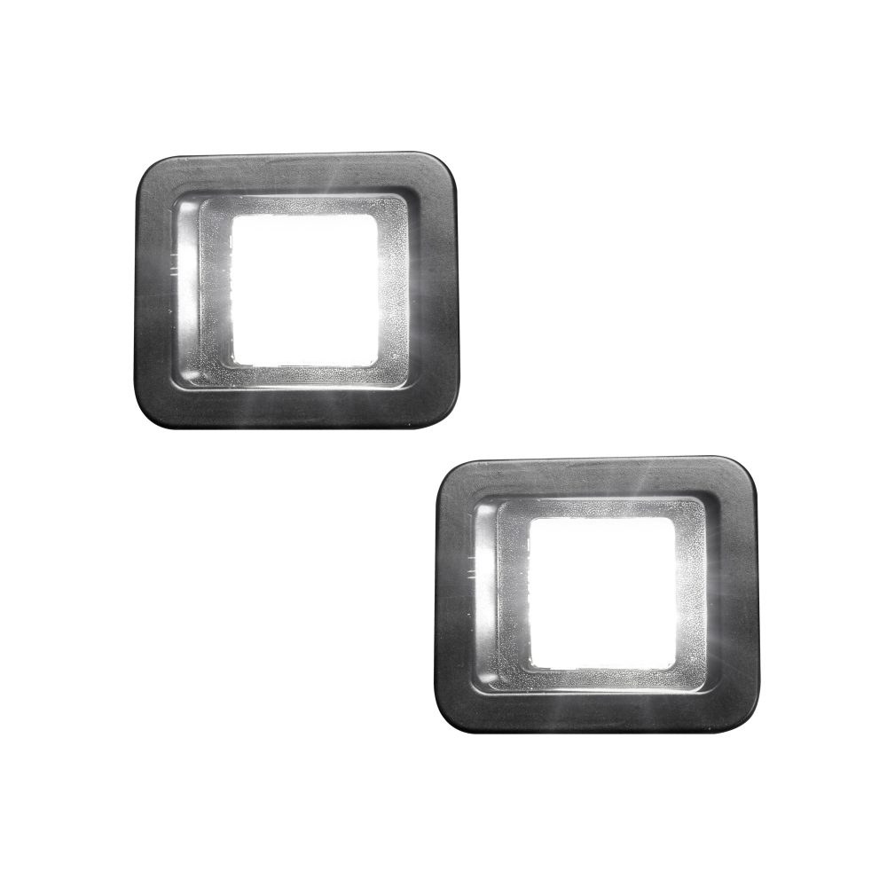 Recon Accessories License Plate Light, LED, Bumper Mount, White LED, Black Housing – 264905