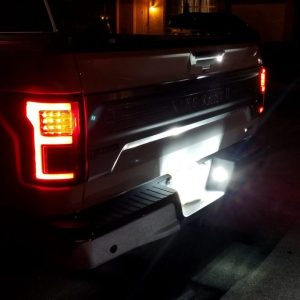Recon Accessories License Plate Light, LED, Bumper Mount, White LED, Black Housing – 264905