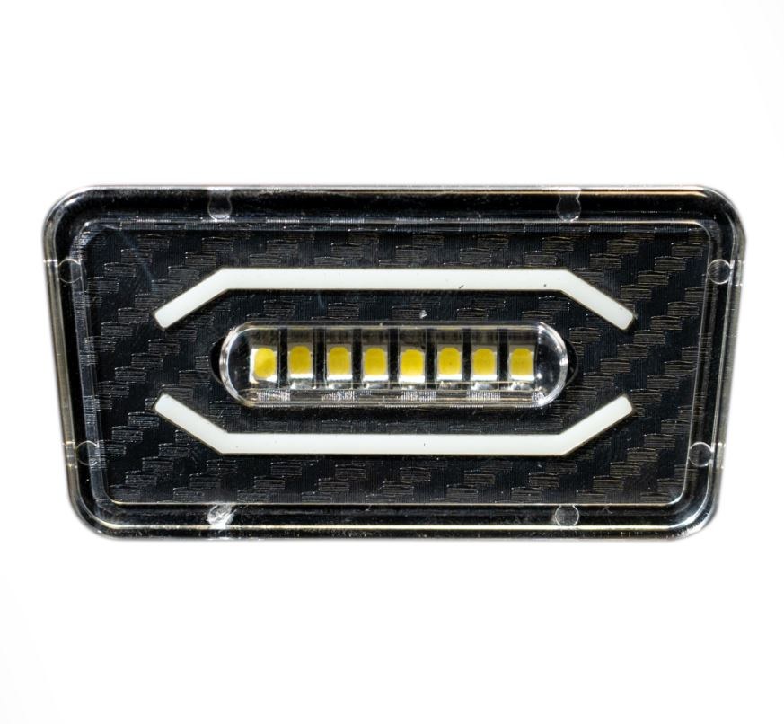 Recon Accessories License Plate Light, LED, License Plate Mount, White LED, Black Housing – 264907