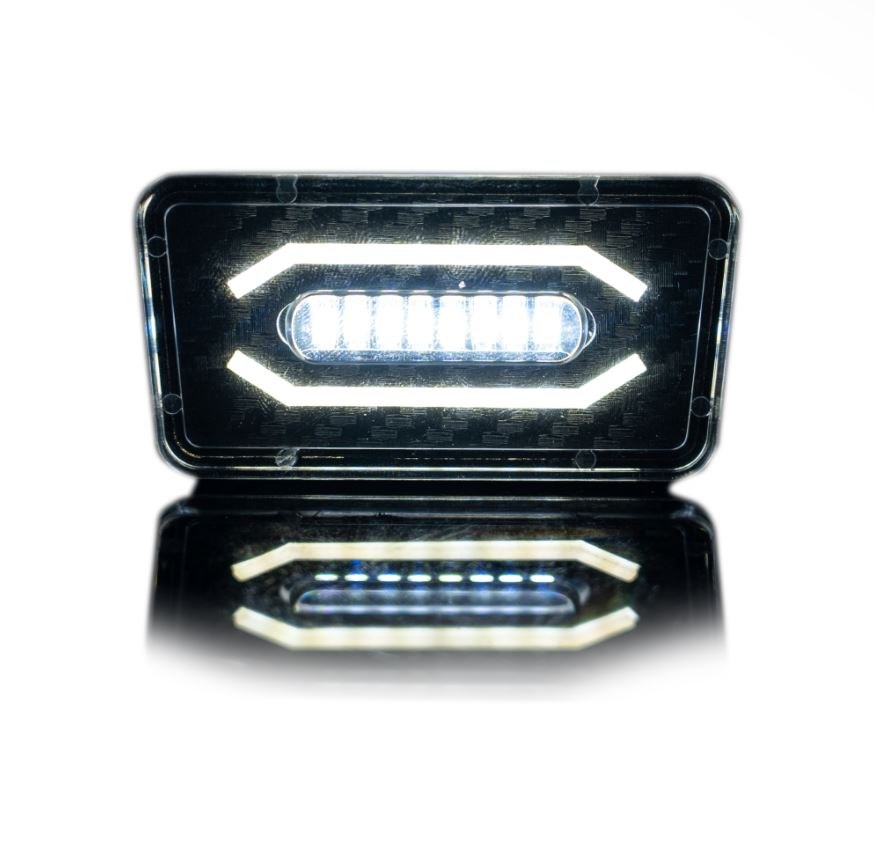 Recon Accessories License Plate Light, LED, License Plate Mount, White LED, Black Housing – 264907