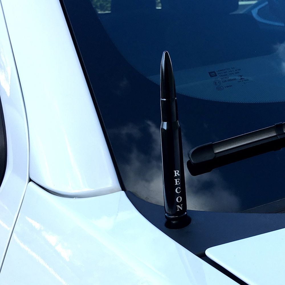 Recon Accessories Antenna Mast, 5 Inch Length, Painted, Black, Aluminum – 264ANT50BK