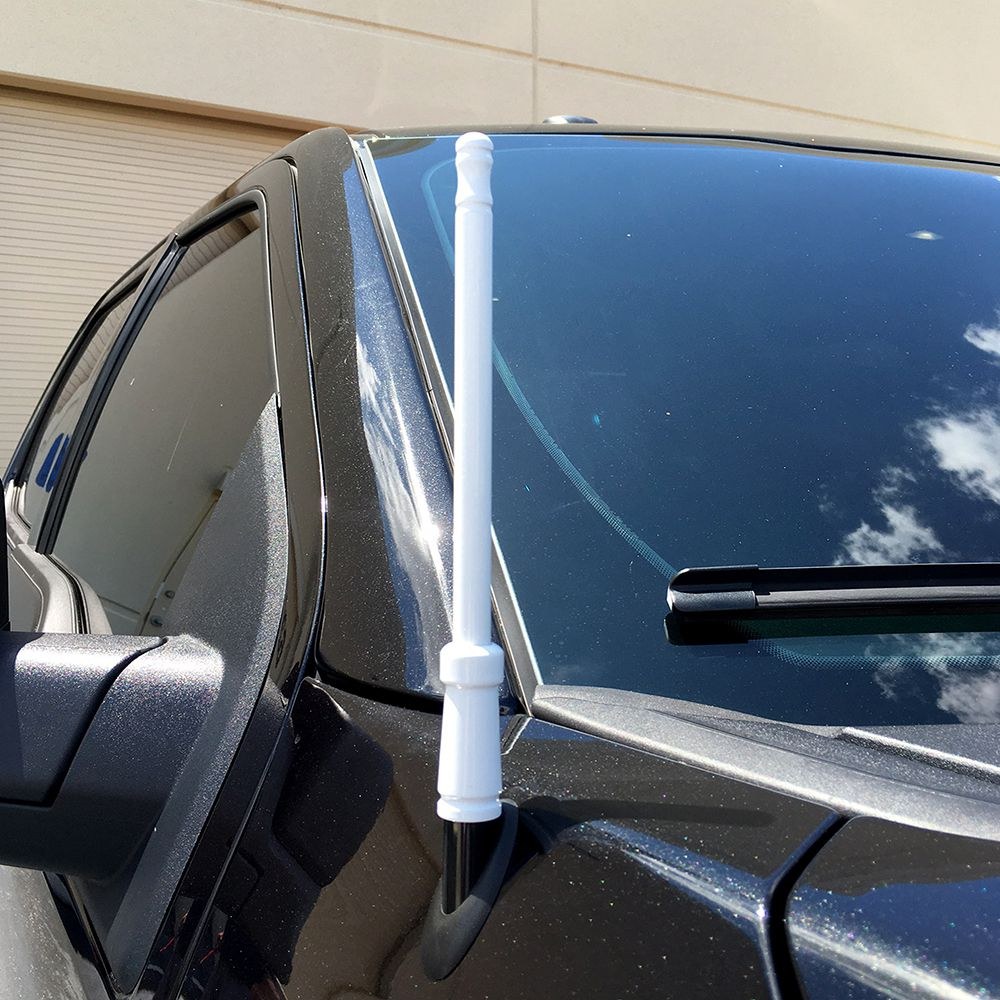 Recon Accessories Antenna Mast, 8 Inch Length, Painted, Black, Aluminum – 264ANTBK