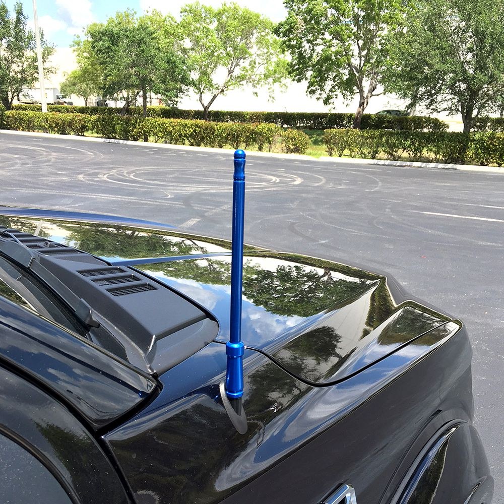 Recon Accessories Antenna Mast, 8 Inch Length, Painted, Black, Aluminum – 264ANTBK