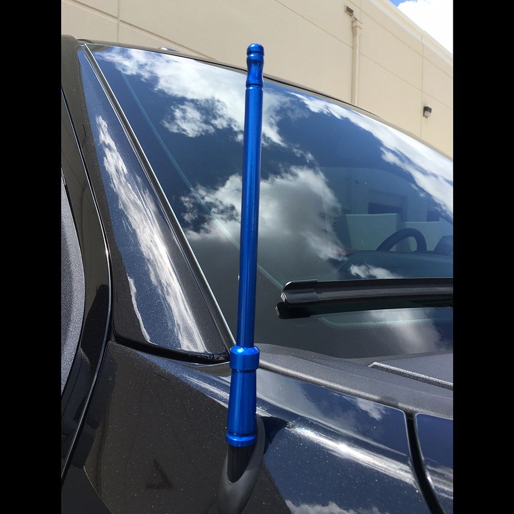 Recon Accessories Antenna Mast, 8 Inch Length, Painted, Black, Aluminum – 264ANTBK