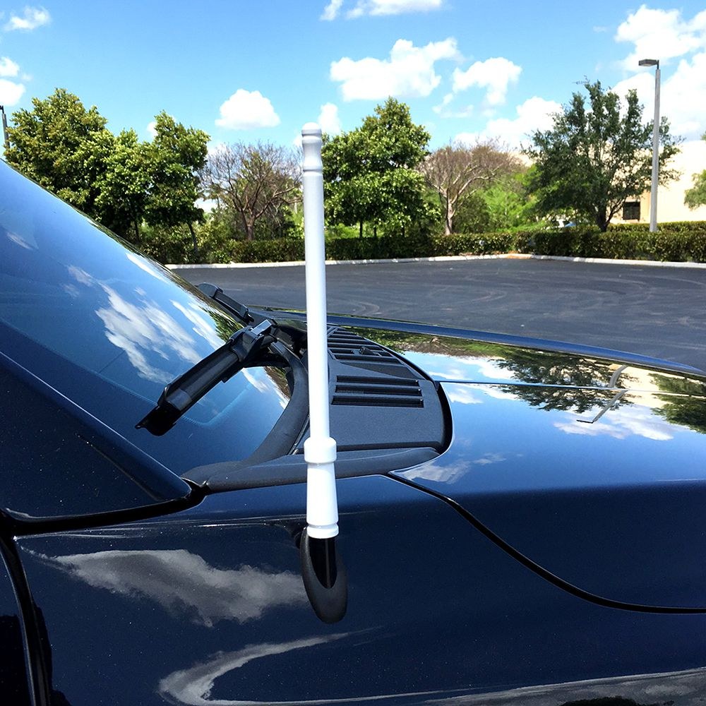 Recon Accessories Antenna Mast, 8 Inch Length, Painted, Black, Aluminum – 264ANTBK