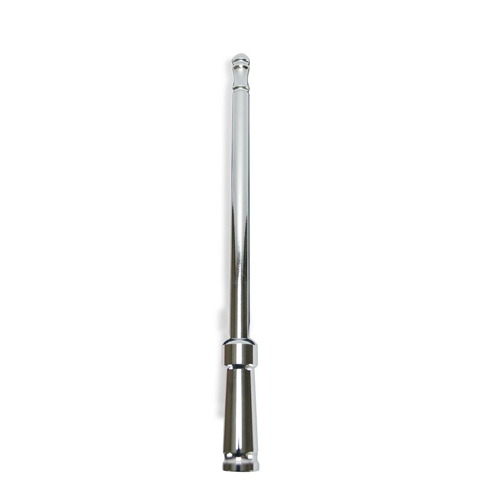 Recon Accessories Antenna Mast, 8 Inch Length, Chrome, Silver, Aluminum – 264ANTCH