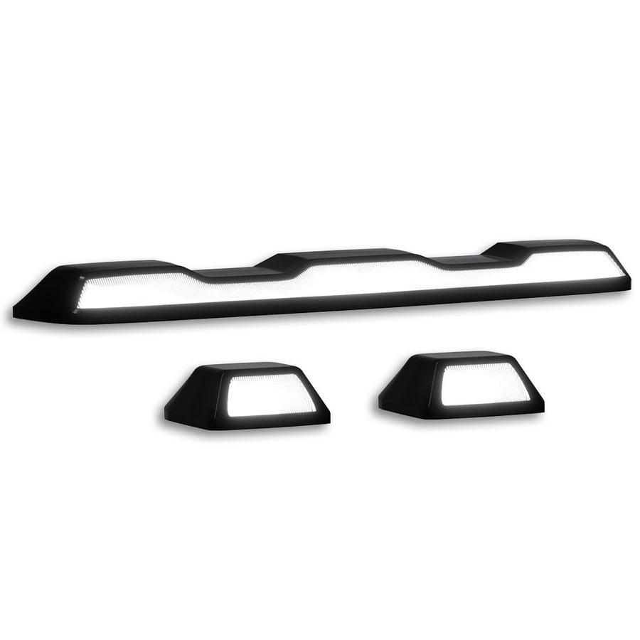 Recon Accessories Roof Marker Light, Smoke Lens, 2-WAY Front/ Rear Facing Ultra High Power LED, White Bulb – 264158BKHPWH