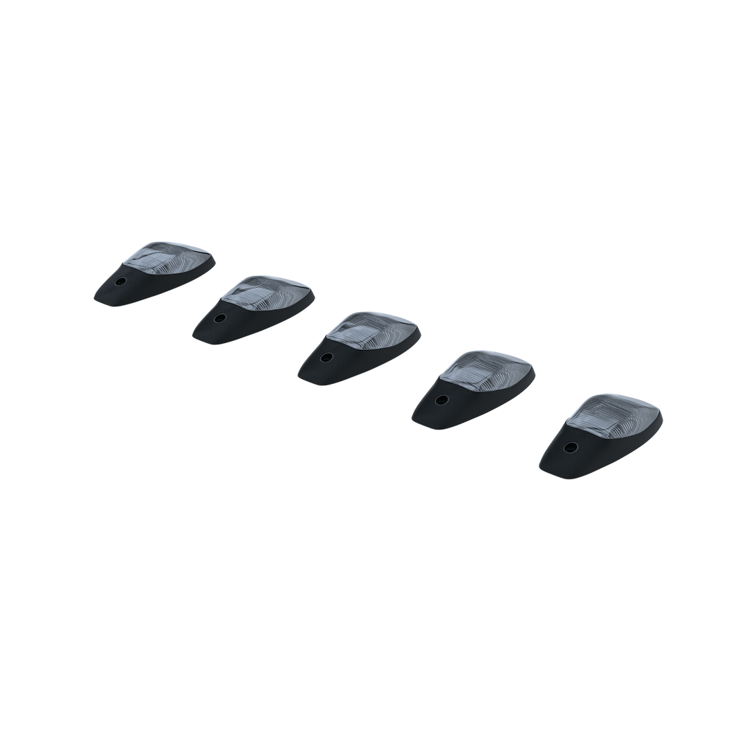 Recon Accessories Roof Marker Light, Clear ABS Plastic Lens, Oled Running Lights, White Bulb, Set of 5 – 264345CLHPWH