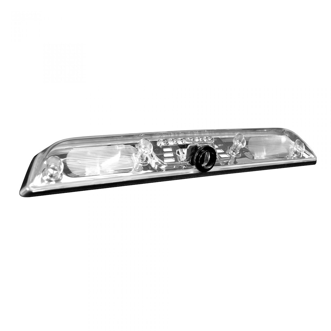 Recon Accessories Center High Mount Stop Light, Cree Xml LED, Clear Lens, Red Brake Bulb/ White Cargo Light Bulb, With Cargo Light – 264129CAMCL