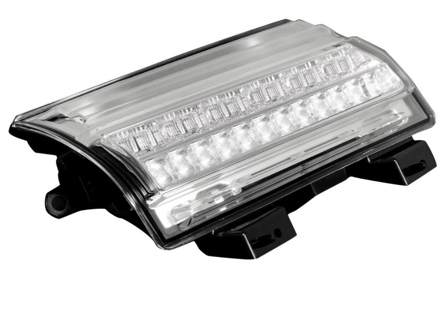 Recon Accessories Turn Signal Light Assembly – LED, Clear Lens, Oled Scanning Switchback Turn Signal/ Oled Daytime Running Light – 264148LEDCL