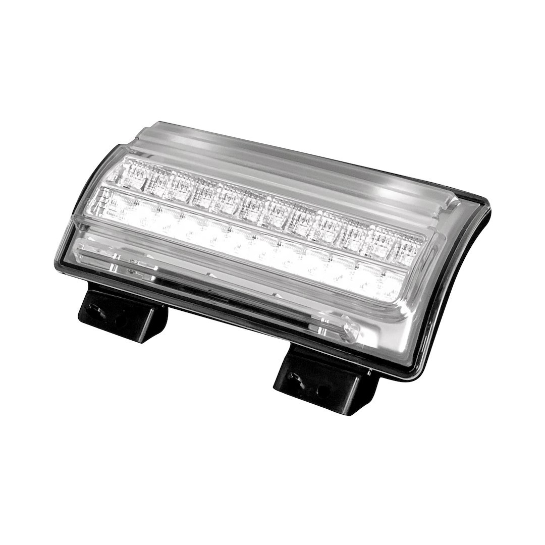 Recon Accessories Turn Signal Light Assembly – LED, Clear Lens, Oled Scanning Switchback Turn Signal/ Oled Daytime Running Light – 264148LEDCL