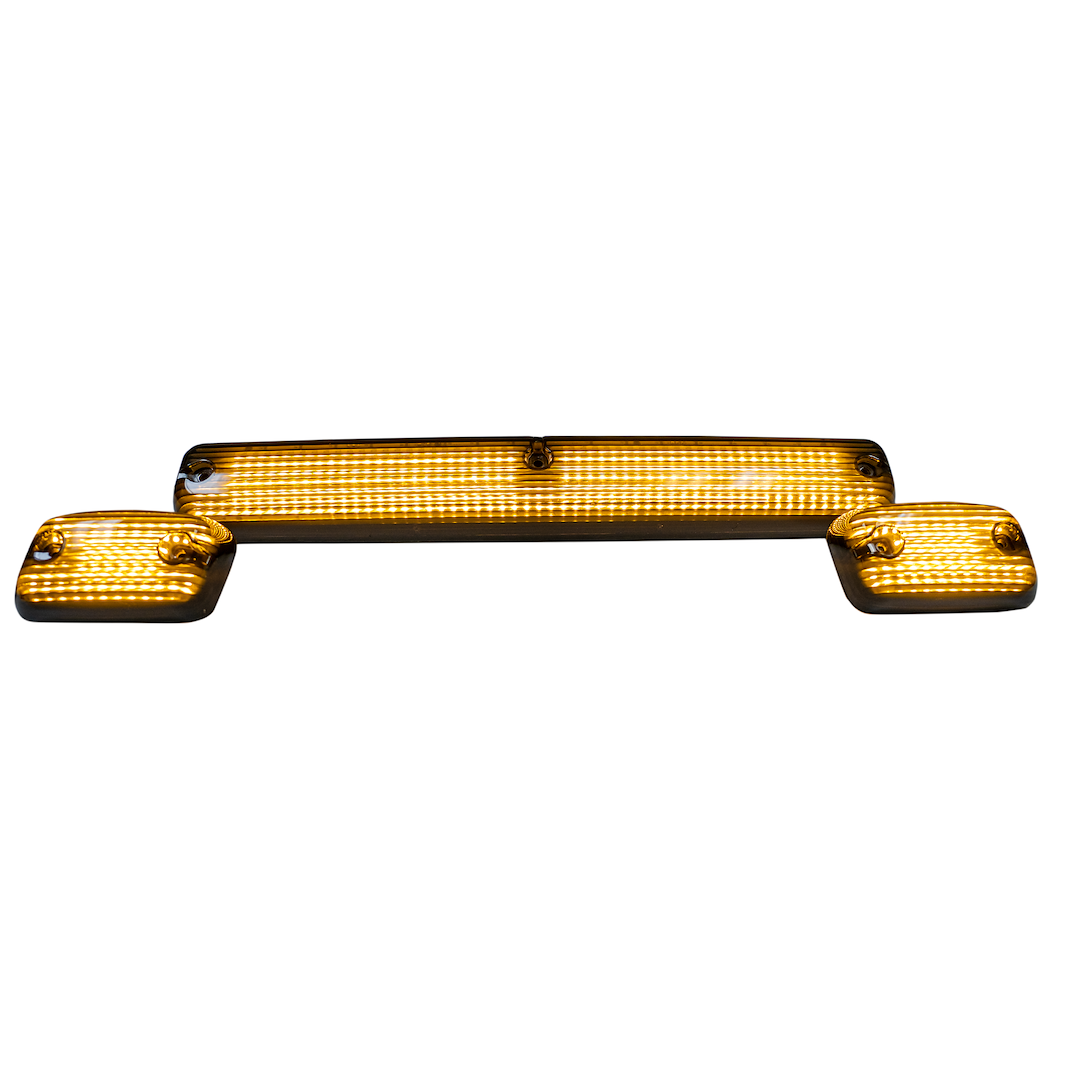 Recon Accessories Roof Marker Light, Direct Fit OEM Style, Smoke Lens, LED Bulb, Selectable Multi-Colored Through Bluetooth Phone App – 264156BKRGB