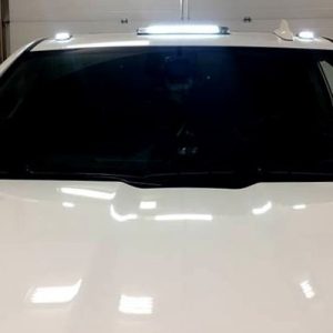 Recon Accessories Roof Marker Light, Direct Fit OEM Style, Smoke Lens, LED Bulb, Selectable Multi-Colored Through Bluetooth Phone App – 264157BKRGB