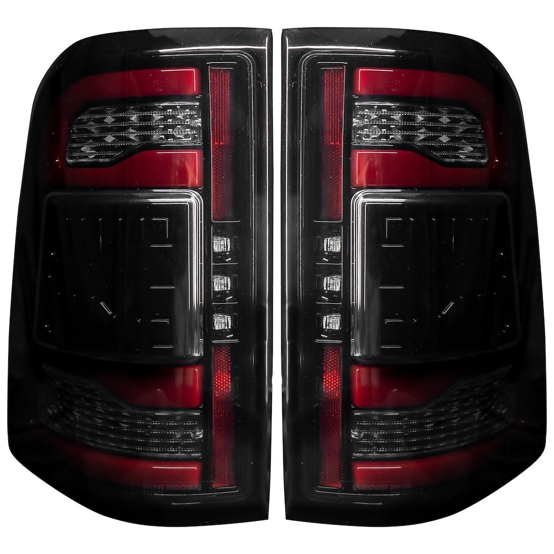 Recon Accessories Tail Light Assembly, Oled, Smoke Lens, Black Housing, Red/ White Bulbs, Set of 2 – 264338LEDBK