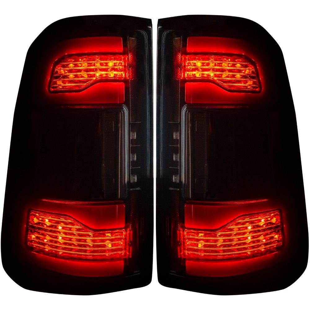 Recon Accessories Tail Light Assembly, Oled, Smoke Lens, Black Housing, Red/ White Bulbs, Set of 2 – 264338LEDBK