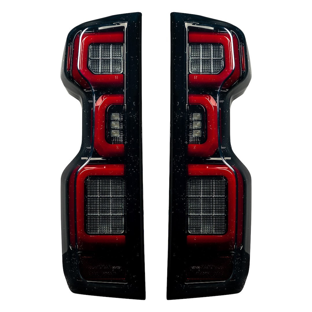 Recon Accessories Tail Light Assembly, Oled, Smoke Lens, Black Housing, Red Parking/ Brake/ Turn Signal Lights and White Reverse Light – 264397LEDBK