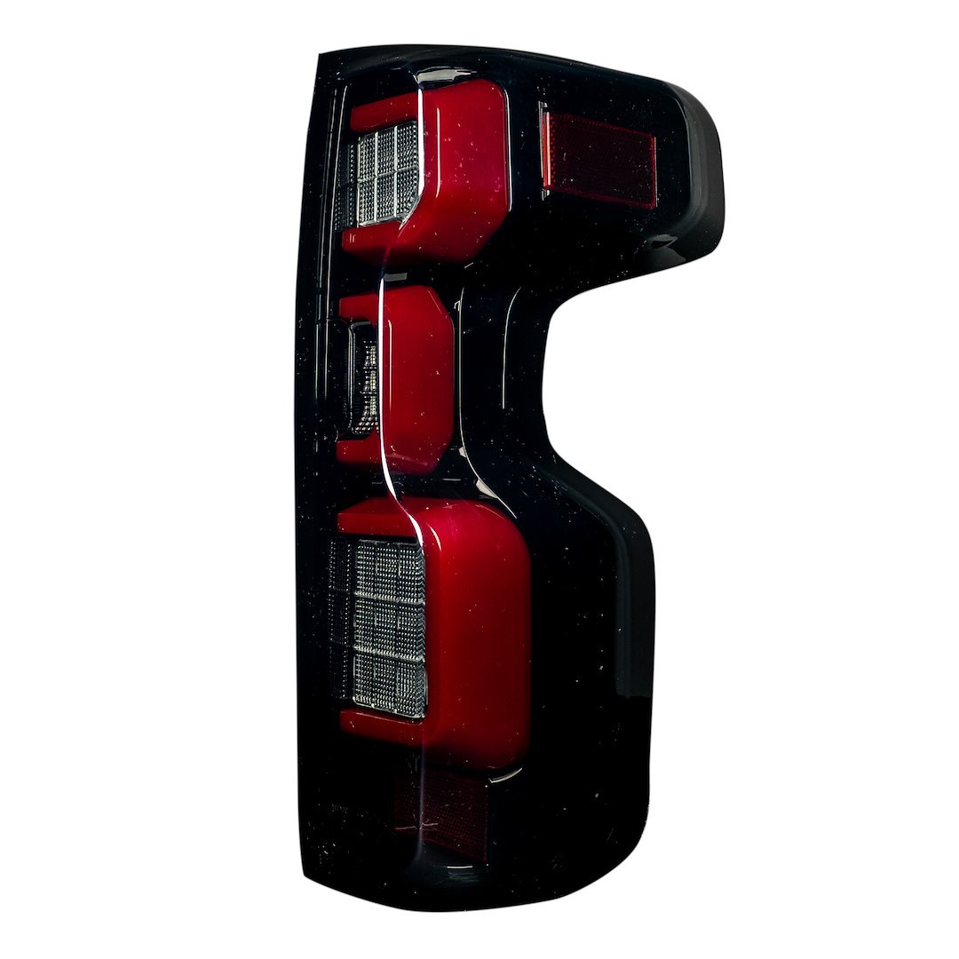 Recon Accessories Tail Light Assembly, Oled, Smoke Lens, Black Housing, Red Parking/ Brake/ Turn Signal Lights and White Reverse Light – 264397LEDBK