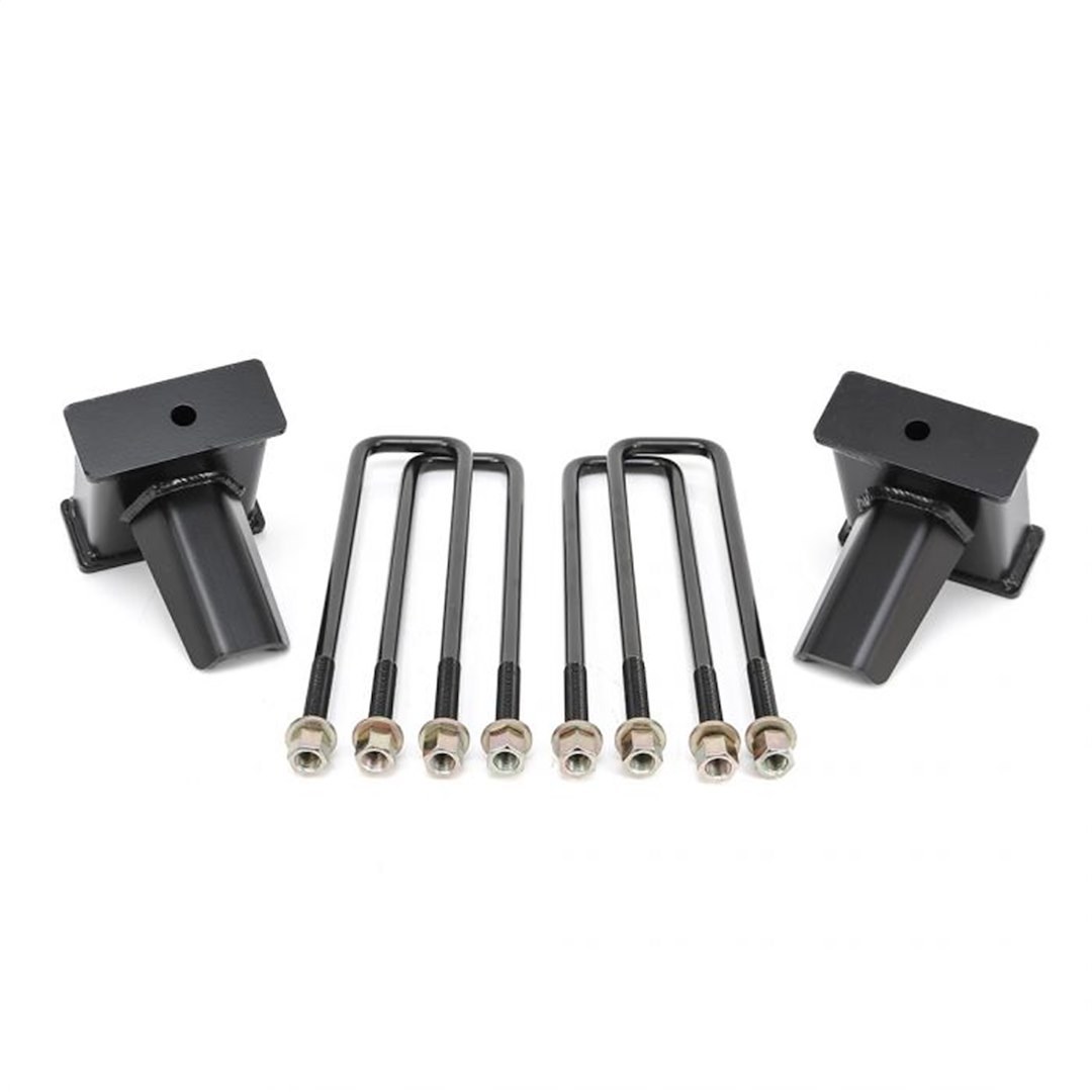 ReadyLIFT Leaf Spring Block Kit, 5 Inch Block, Cast Iron, With 2 Rear Blocks/ 4 U Bolts/ Hardware – 26-3950