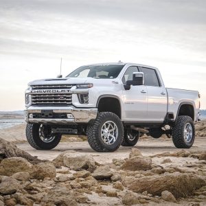 ReadyLIFT Lift Kit Suspension, 8 Inch Front Lift, 8 Inch Rear Lift, With Front and Rear Falcon 1.1 Shock Absorbers, Black Components – 44-30820