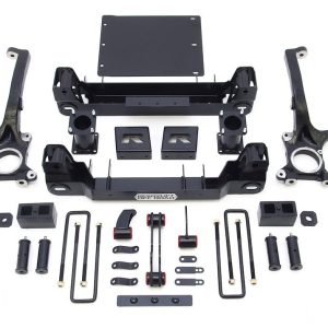 ReadyLIFT Lift Kit Suspension, 6 Inch Front Lift, 6 Inch Rear Lift, With Rear Bilstein 5100 Shock Absorbers, Black Components – 44-5677