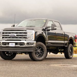 ReadyLIFT Lift Kit Suspension, 4 Inch Front Lift, 4 Inch Rear Lift, With Front and Rear Falcon Shock Absorbers, Black Components – 49-23421