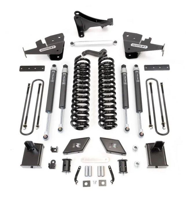 ReadyLIFT Lift Kit Suspension, 6-1/2 to 7 Inch Front Lift, 6-1/2 Inch Rear Lift, With Front and Rear Falcon Shock Absorbers – 49-27720