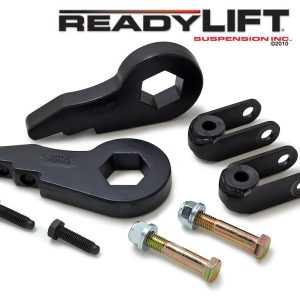 ReadyLIFT Leveling Kit Suspension, 1.5 Inch to 2.5 Inch, 2 Torsion KEYS/2 Shock Extensions and Hardware – 66-3000