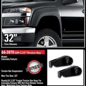 ReadyLIFT Leveling Kit Suspension, 2.25 Inch, Torsion Key, With 2 Torsion Keys/ Hardware – 66-3070