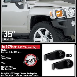 ReadyLIFT Leveling Kit Suspension, 2.25 Inch, Torsion Key, With 2 Torsion Keys/ Hardware – 66-3070