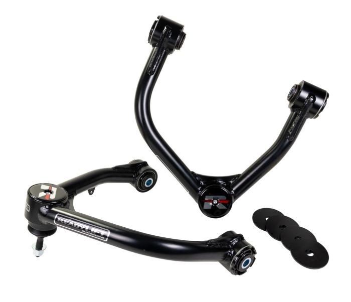 ReadyLIFT Control Arm, Tubular, Non Adjustable, Black, Steel, With Uni-Ball Joint/ Bushings/ Sleeves, Set of 2 – 67-39640