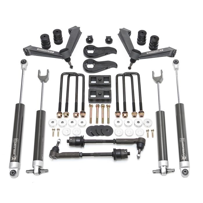 ReadyLIFT Lift Kit Suspension, Sst ® Series, 3-1/2 Inch Front Lift, 2 Inch Rear Lift, With Front and Rear Falcon Shock Absorbers IN Kit – 69-30350