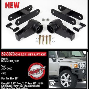 ReadyLIFT Lift Kit Suspension, Sst ® Series, 2-1/4 Inch Front Lift, 1-1/2 Inch Rear Lift – 69-3070