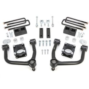 ReadyLIFT Lift Kit Suspension, Sst ® Series, 4 Inch Front Lift, 2 Inch Rear Lift, With Rear Falcon Shock Absorbers IN Kit, Black Components – 69-54750