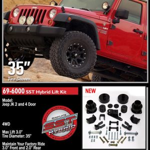 ReadyLIFT Lift Kit Suspension, Sst ® Series, 3 Inch Front Lift, 2 Inch Rear Lift – 69-6000