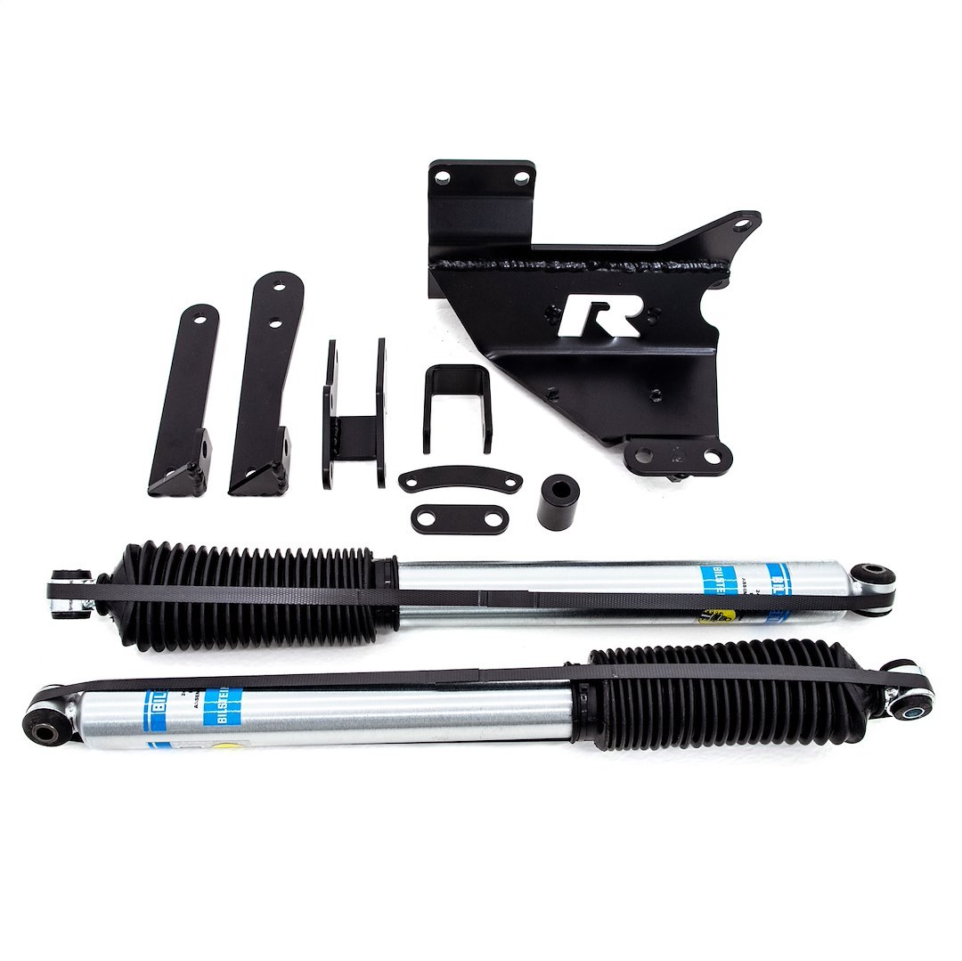 ReadyLIFT Steering Stabilizer, 5125 Series, Dual, Silver, With Brackets/ Hardware, Set of 2 – 77-1320