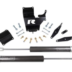 ReadyLIFT Steering Stabilizer, Falcon 2.1, Dual, Steel, Set of 2, With Mounting Brackets/ Installation Hardware – 77-25210