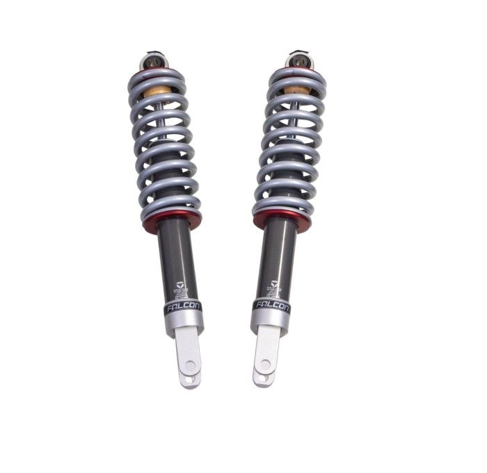ReadyLIFT Coil Over Shock Absorber, Falcon 2.1, Non-Adjustable Valving, 3 Inch Lift, Pigtail Spring, Black/ Gray, Set of 2 – 92-19340