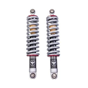 ReadyLIFT Coil Over Shock Absorber, Falcon 2.1, Non-Adjustable Valving, 4 Inch Lift, Pigtail Spring, Black/ Gray, Set of 2 – 92-39440